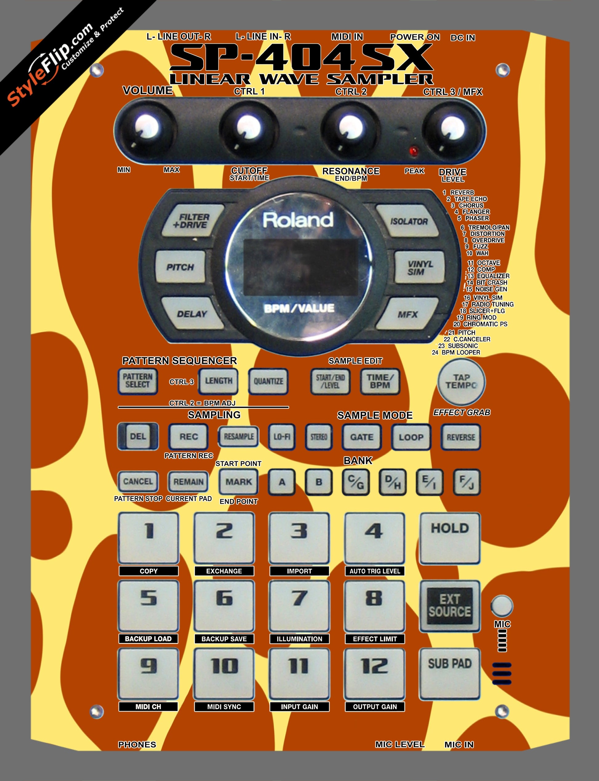 Giraffe Print  Roland SP-404 SX