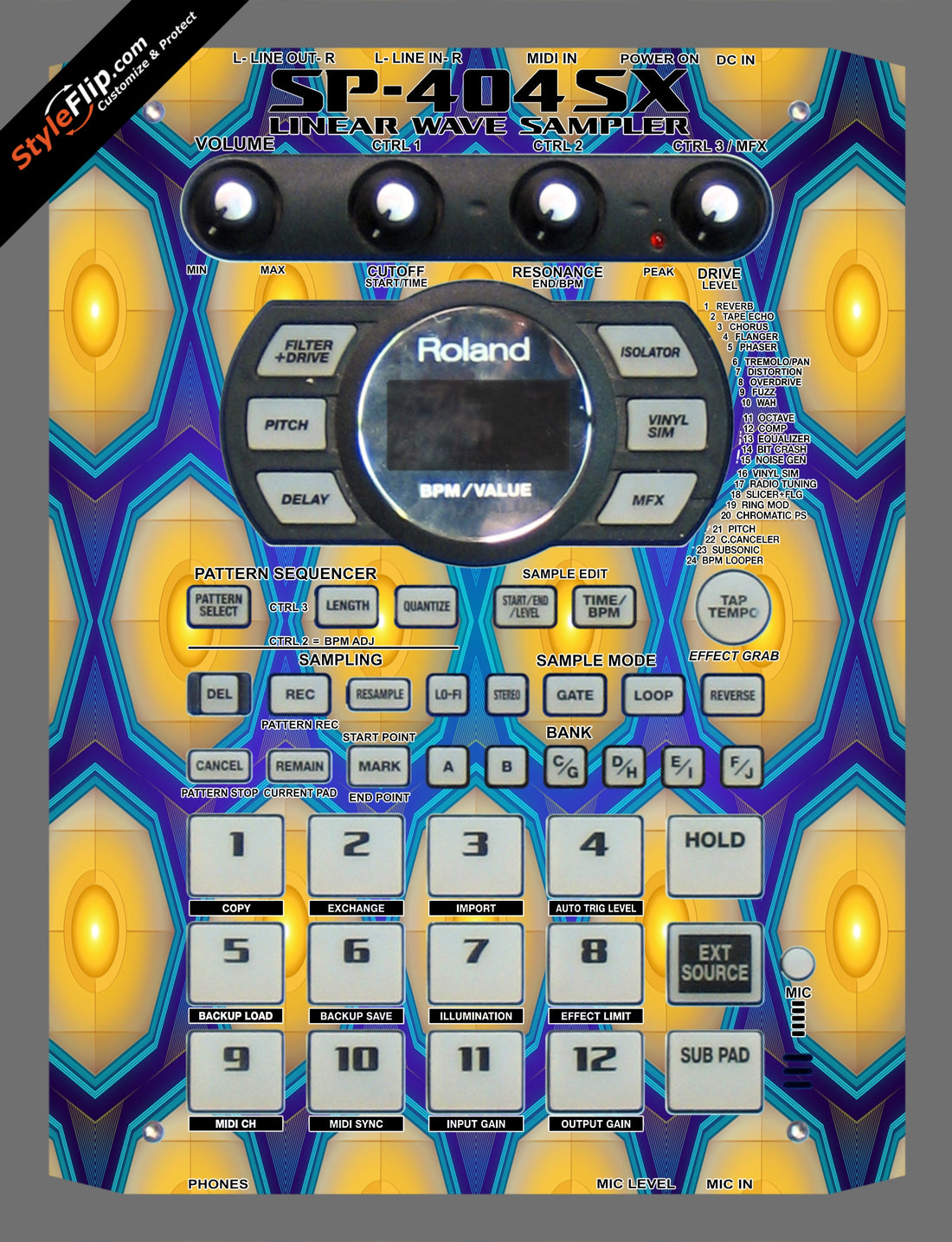 Honeycomb  Roland SP-404 SX