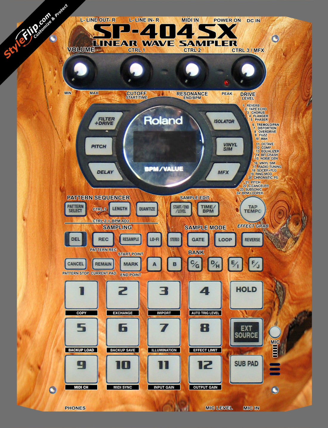 Marbled Wood  Roland SP-404 SX