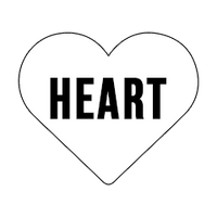 Custom Stickers 4"4" Heart